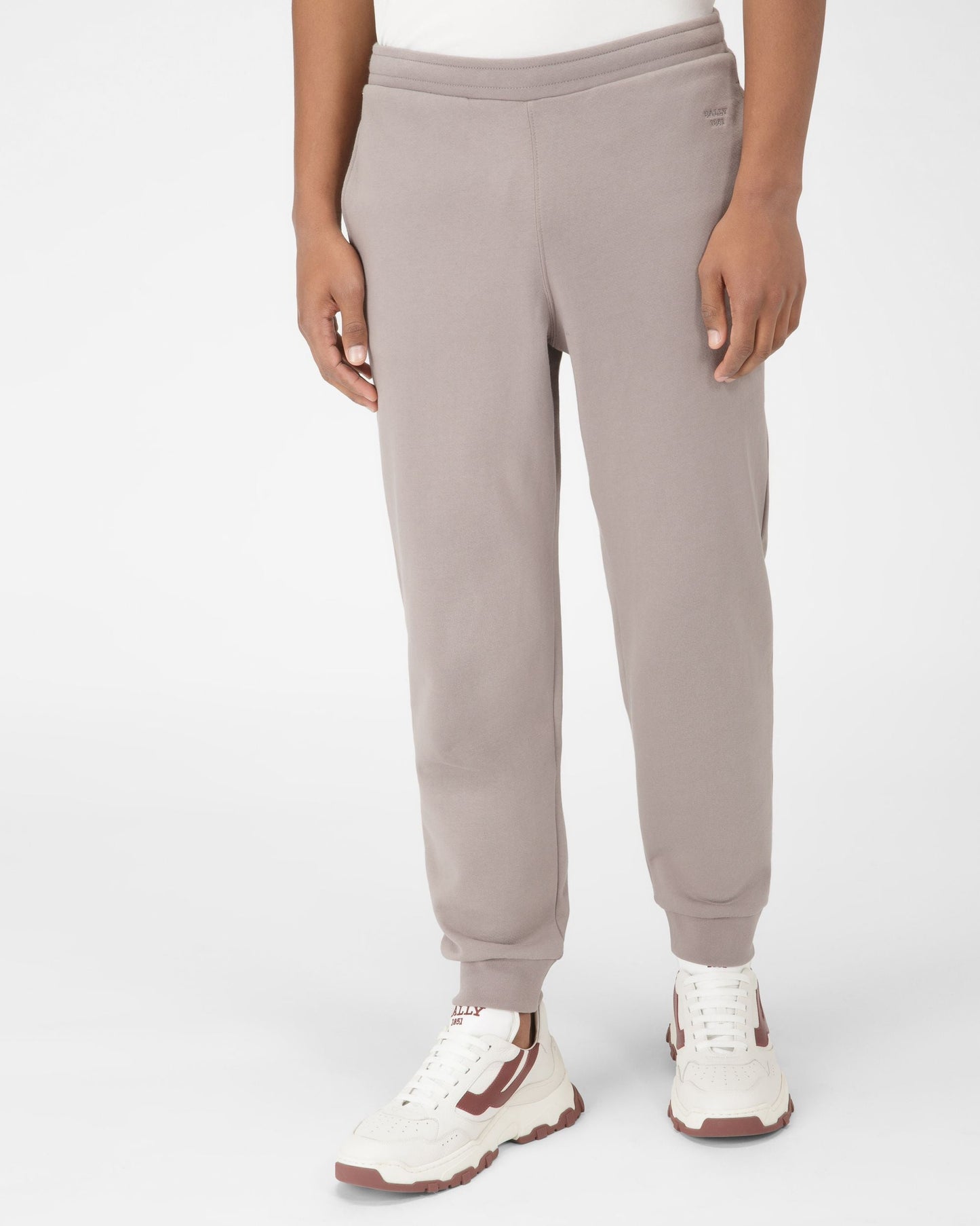 Organic Cotton Trousers In Grey