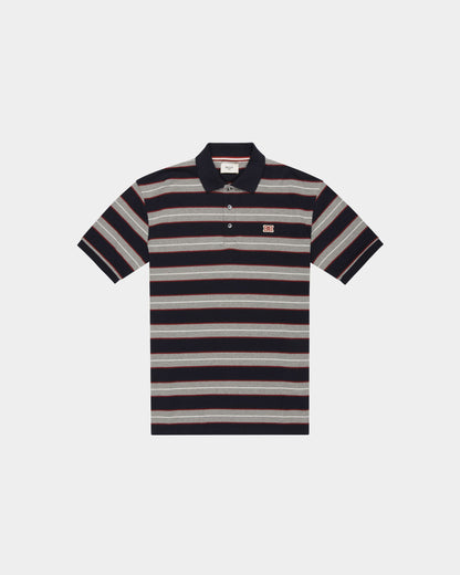 Cotton Polo Shirt In Navy