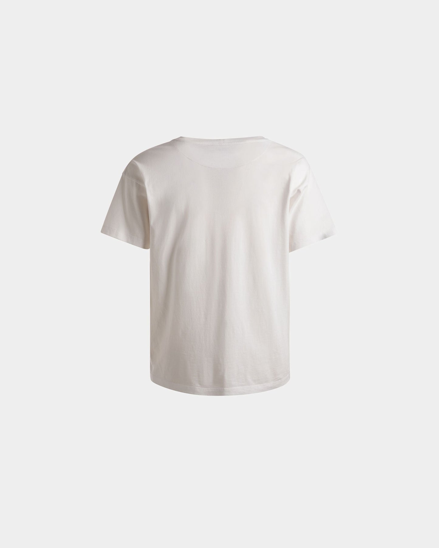Train Print T-Shirt In White Cotton