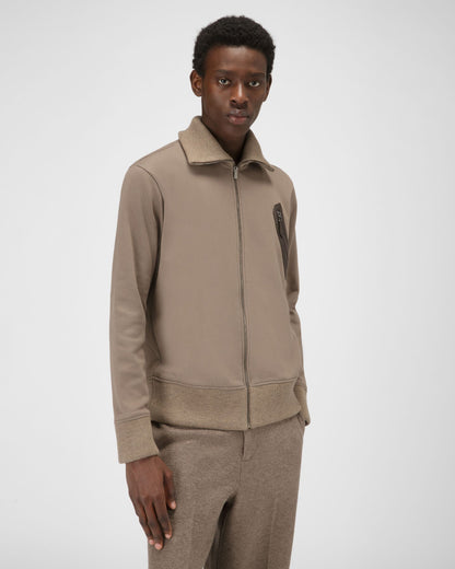 Organic Cotton Mix Sweatshirt In Taupe