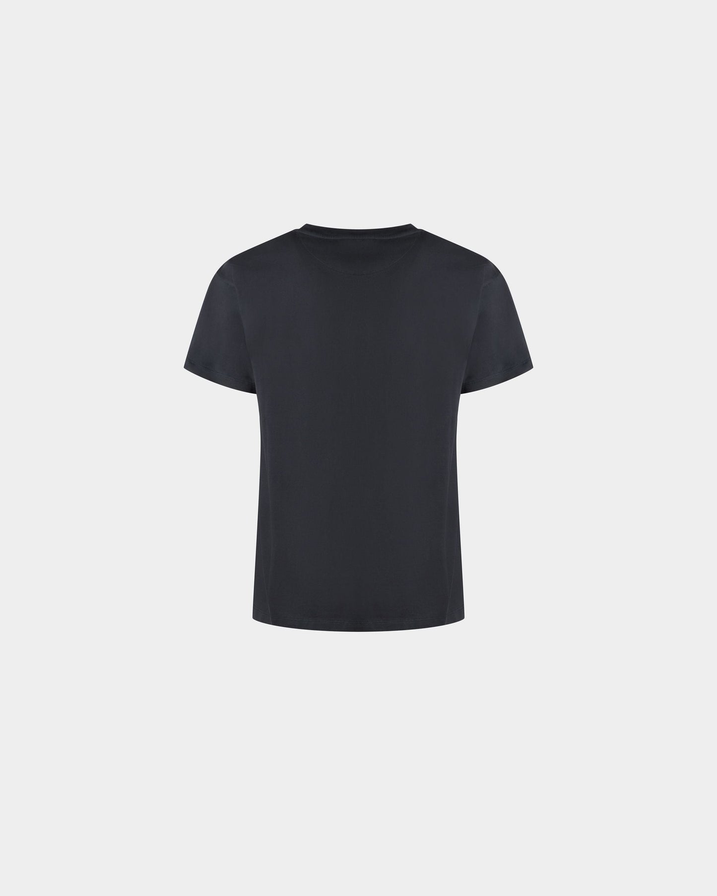 Train Motif T-Shirt In Stone Cotton