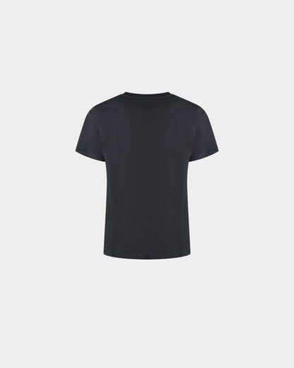 Train Motif T-Shirt In Stone Cotton