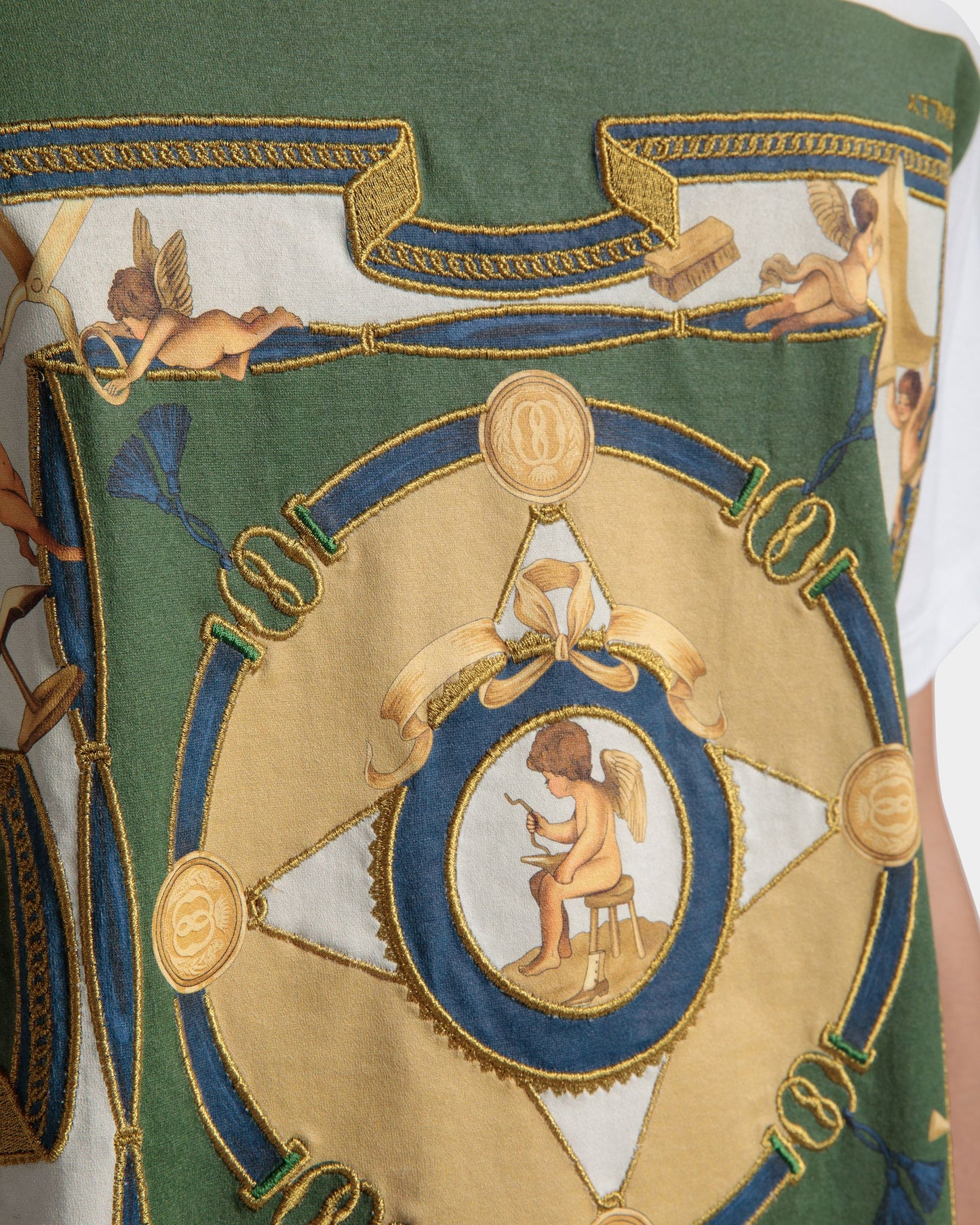 Printed T-Shirt In White Cotton