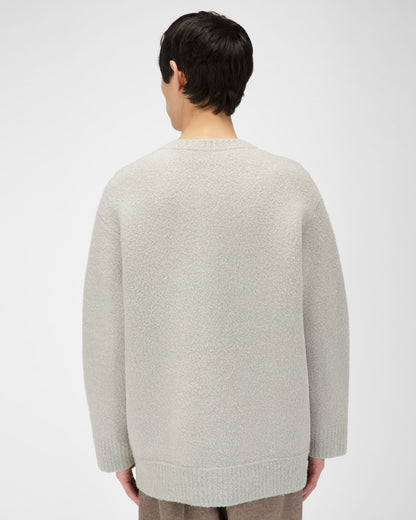 Wool Blend Cardigan In Light Blue