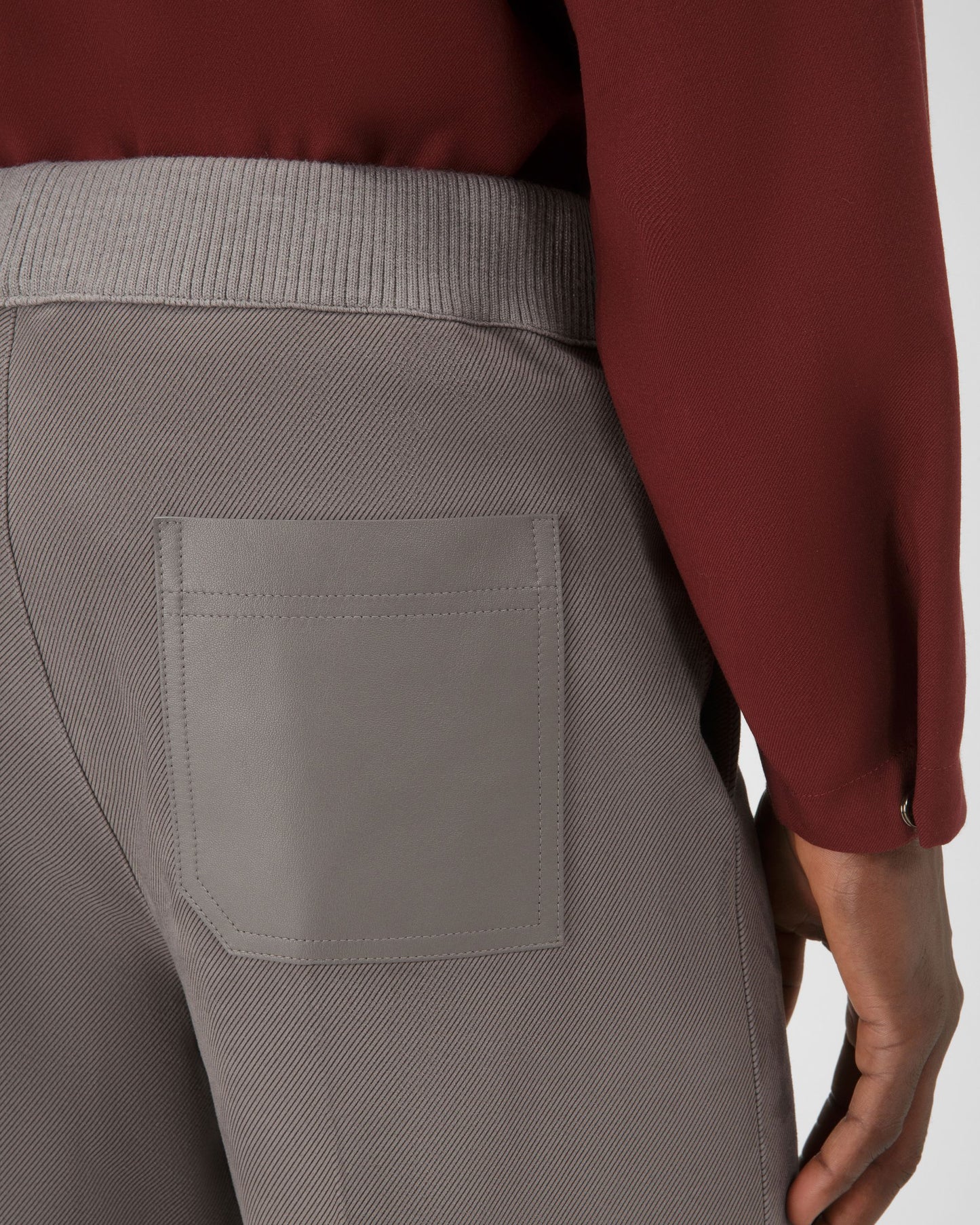 Suede Trousers In Grey