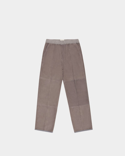 Suede Trousers In Grey