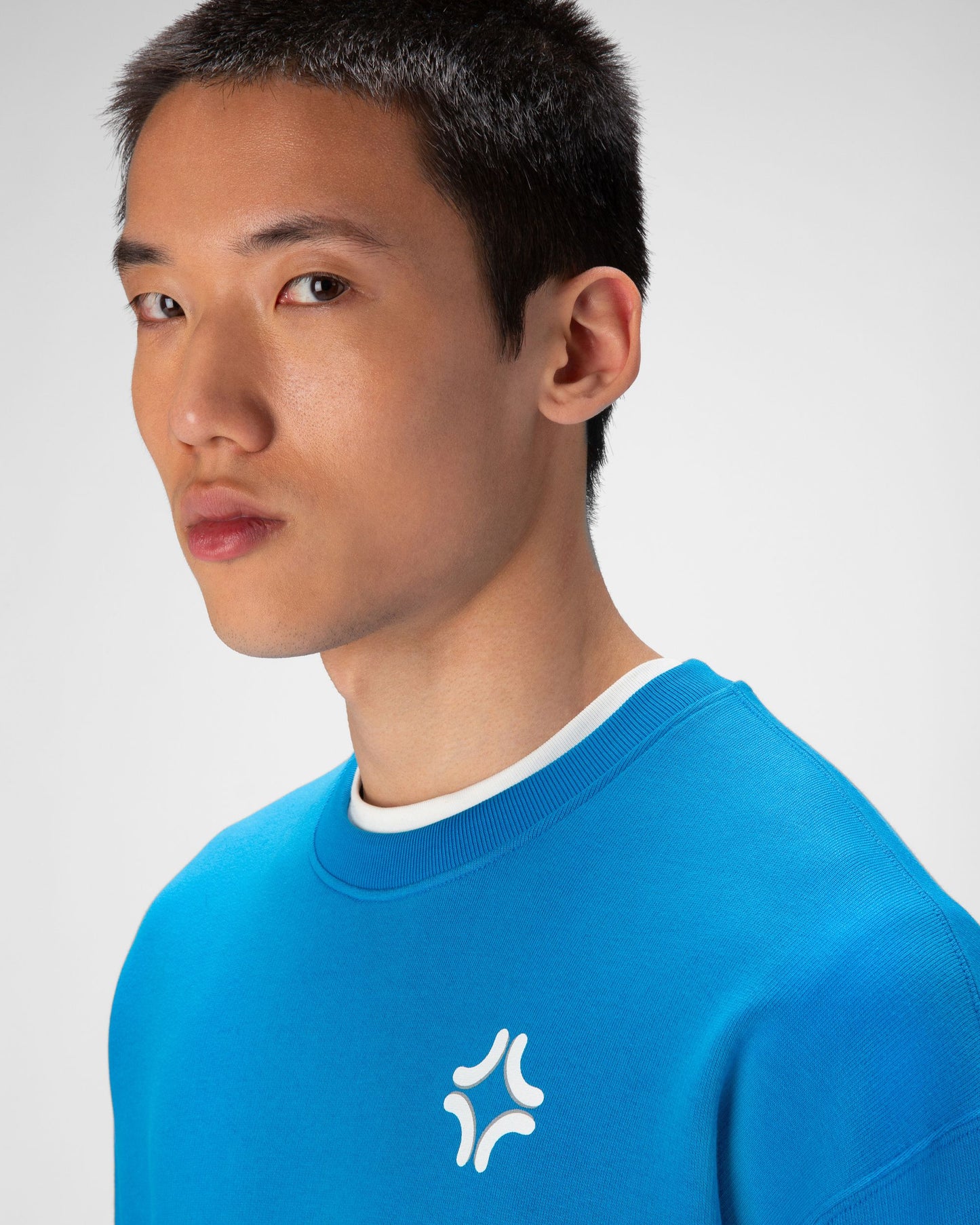 Organic Cotton Crewneck In Blue