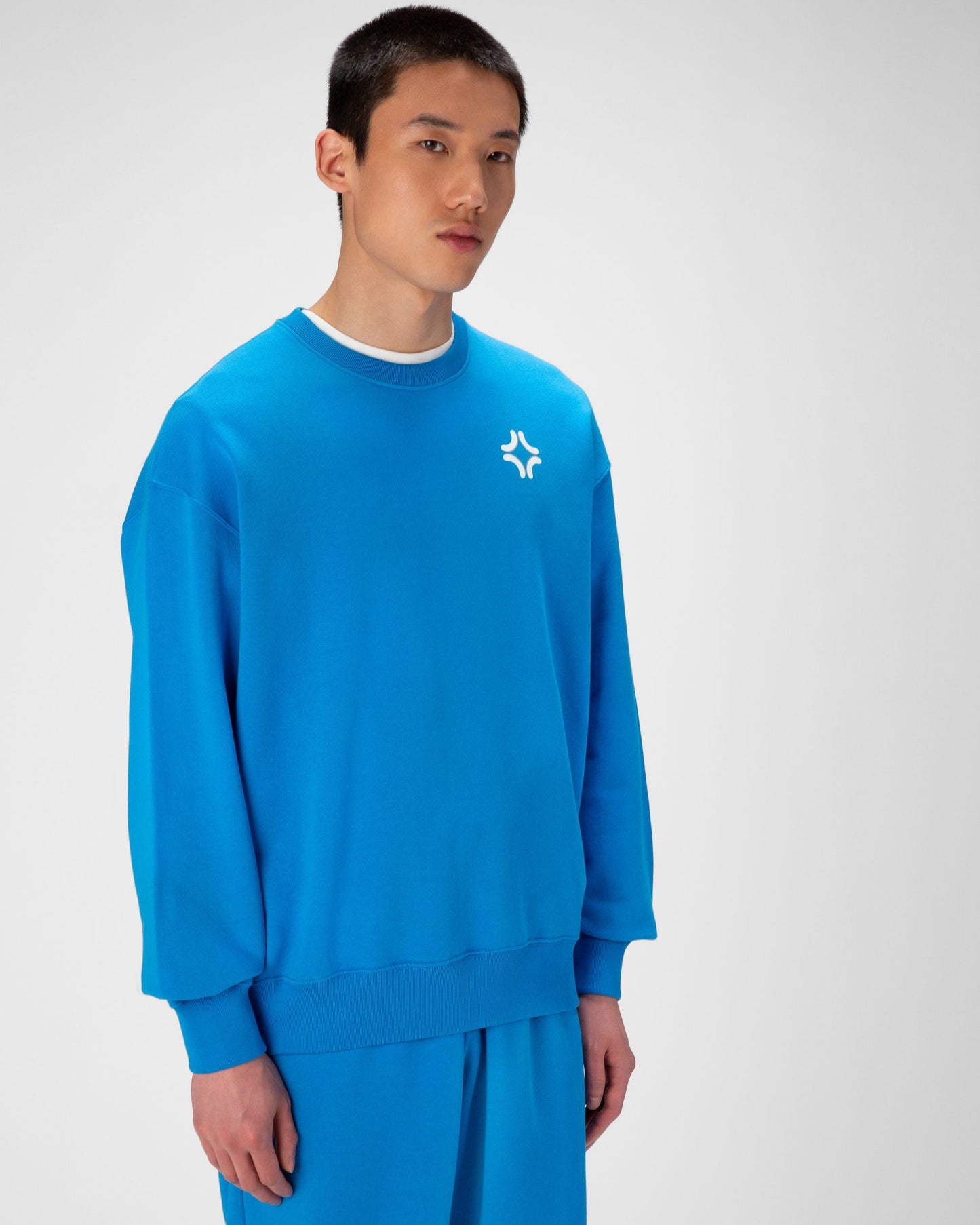 Organic Cotton Crewneck In Blue