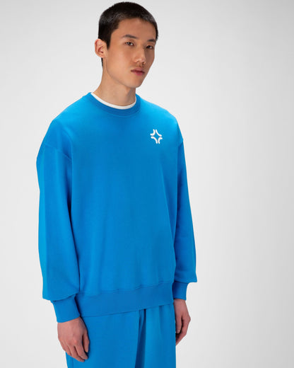 Organic Cotton Crewneck In Blue