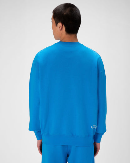 Organic Cotton Crewneck In Blue