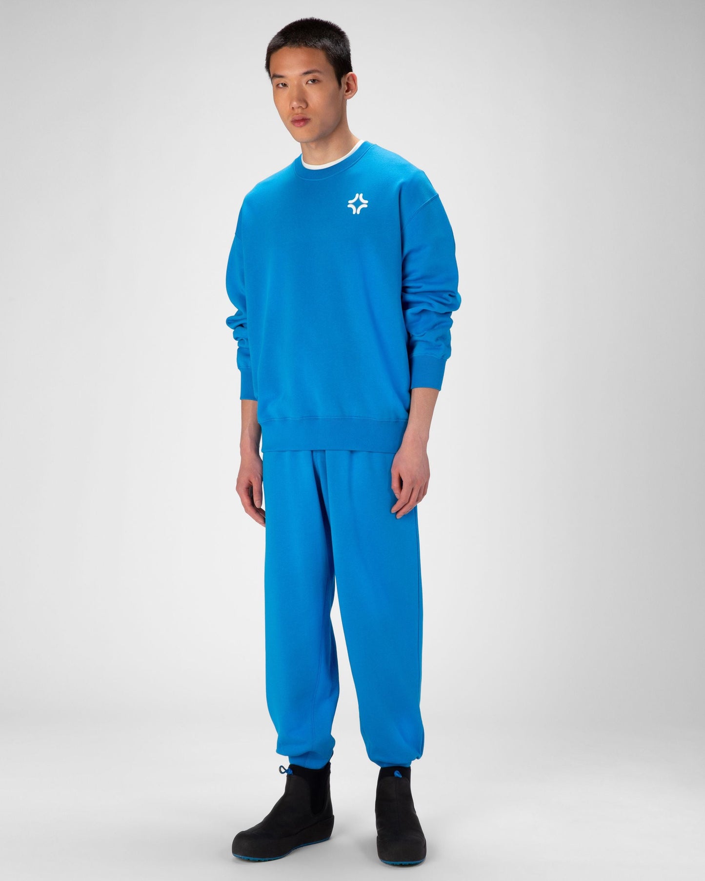 Organic Cotton Crewneck In Blue