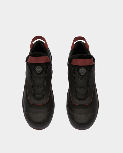 Curtys Leather Snow Boots In Black
