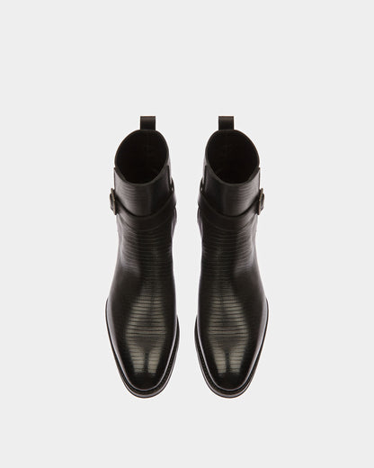 Scaviel Leather Boots In Black