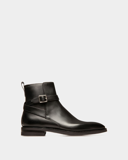 Scribe Novo Booties In Black Leather