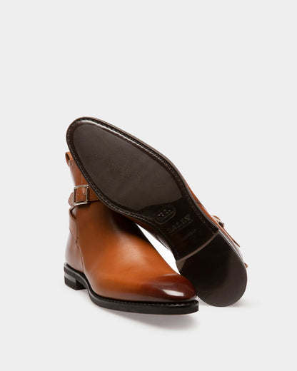 Scaviel Leather Boots In Brown