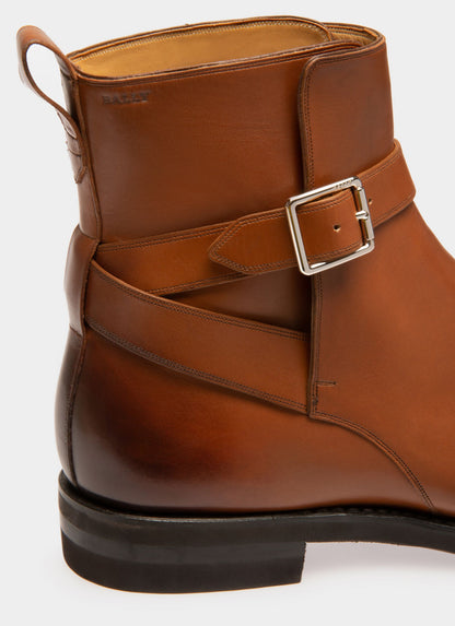Scaviel Leather Boots In Brown