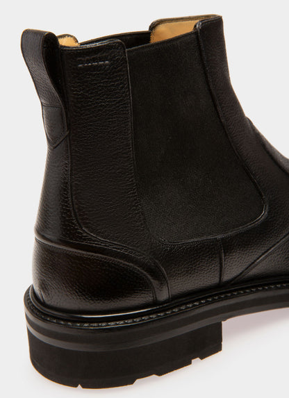 Mildor Leather Boots In Black