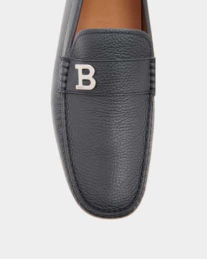 Driver in Blue Grained Leather