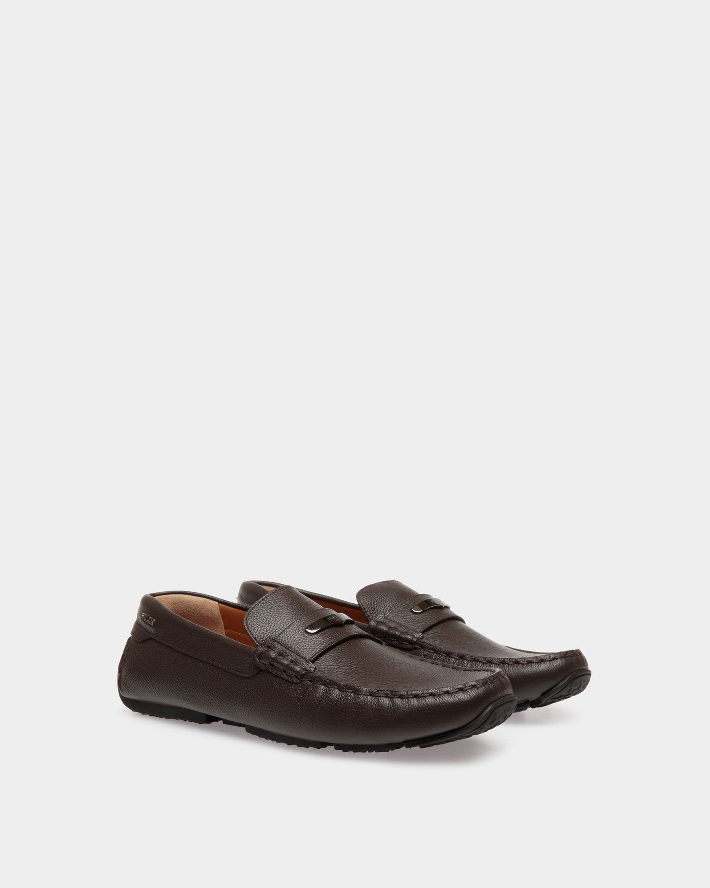 Pilot Driver In Brown Embossed Leather