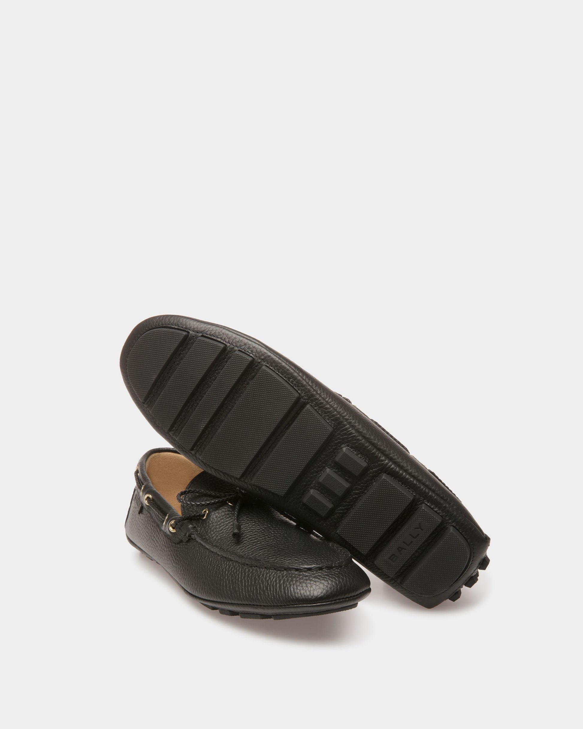 Kyan | Men's Drivers | Black Leather | Bally | Still Life Below