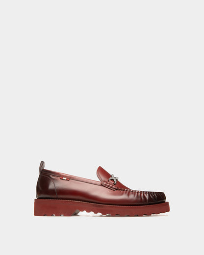 Novian Leather Mocassins In Heritage Red