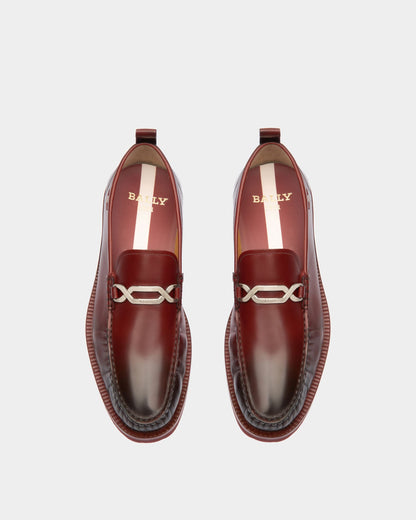 Novian Leather Mocassins In Heritage Red