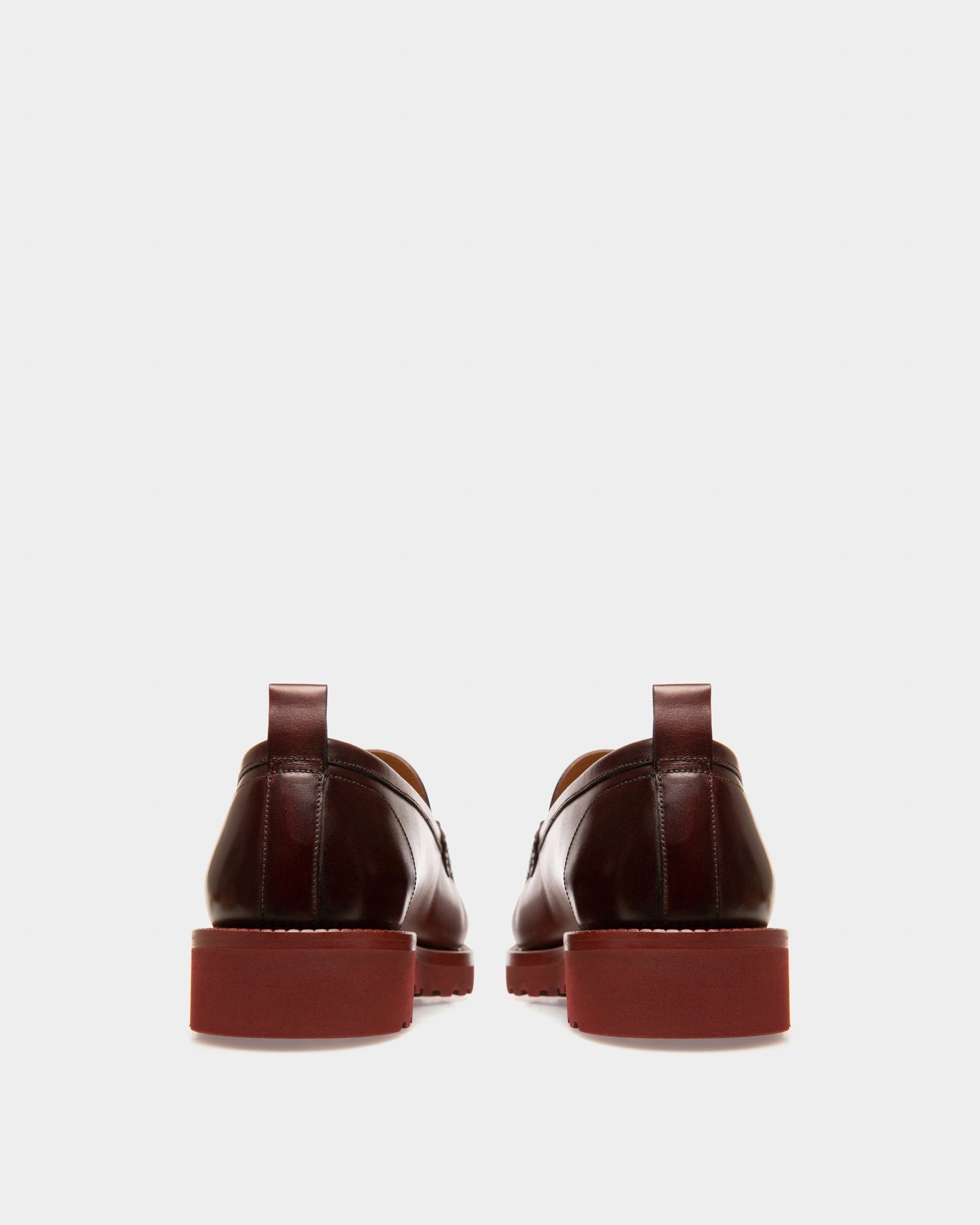 Novian Leather Mocassins In Heritage Red