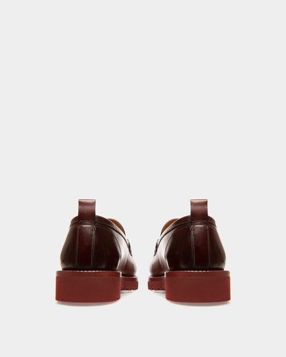 Novian Leather Mocassins In Heritage Red