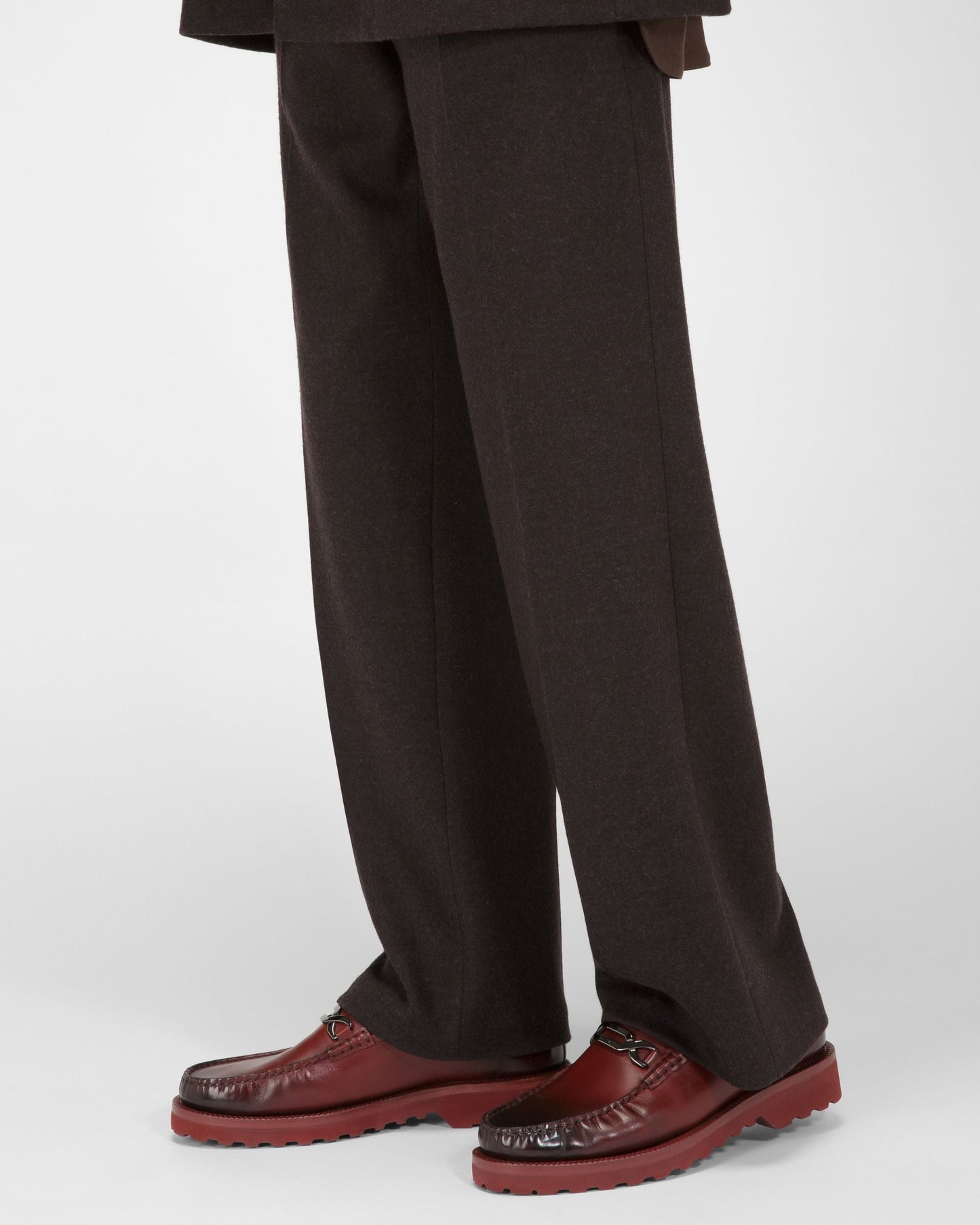 Novian Leather Mocassins In Heritage Red