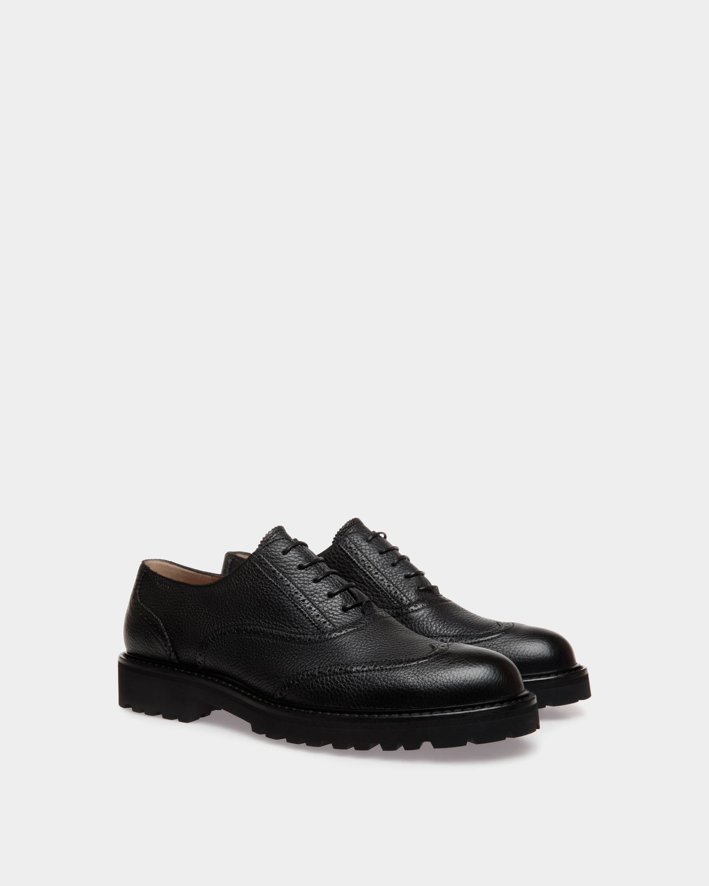 Oxford In Black Grained Leather