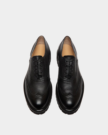 Oxford In Black Grained Leather