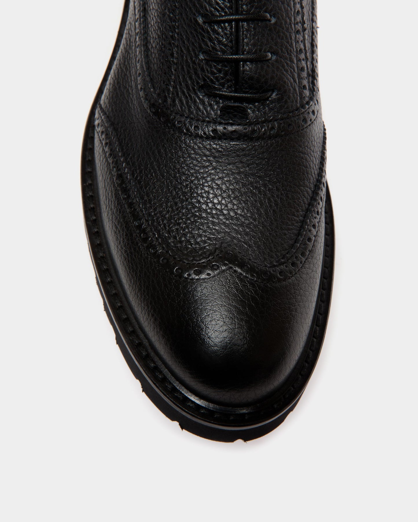 Oxford In Black Grained Leather