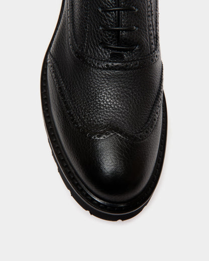 Oxford In Black Grained Leather