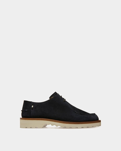Norest Leather Derby Shoes In Midnight