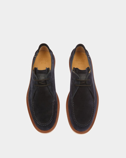 Norest Leather Derby Shoes In Midnight