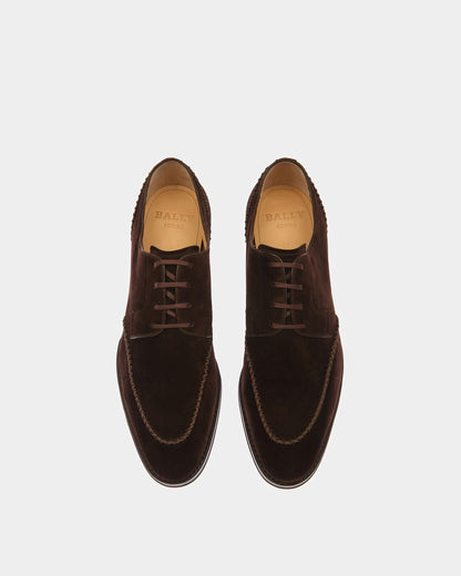 Scaron Leather Derby Shoes In Brown