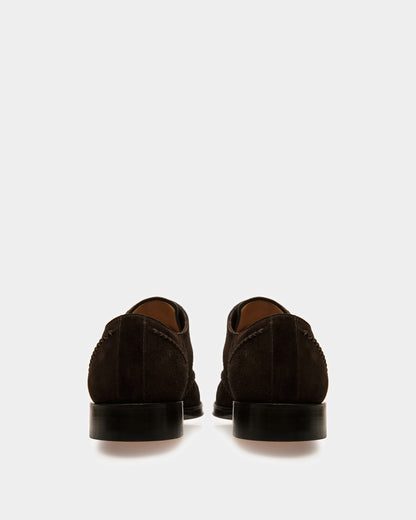 Scaron Leather Derby Shoes In Brown