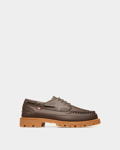 Tristan Leather Moccasins In Brown