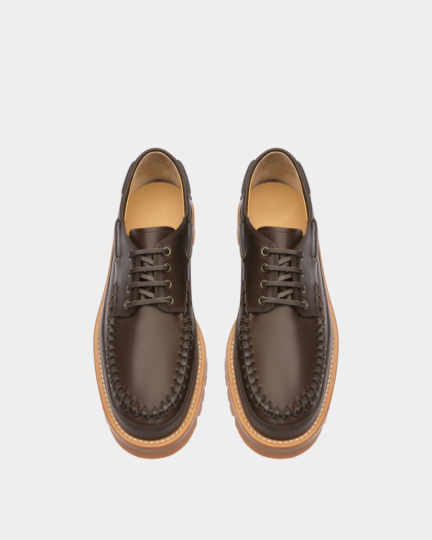 Tristan Leather Moccasins In Brown
