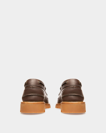 Tristan Leather Moccasins In Brown