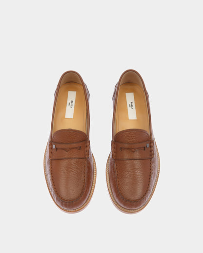 Ron Leather Moccasins In Brown