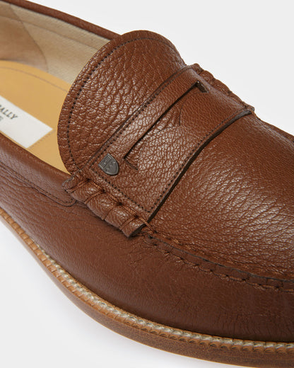 Ron Leather Moccasins In Brown