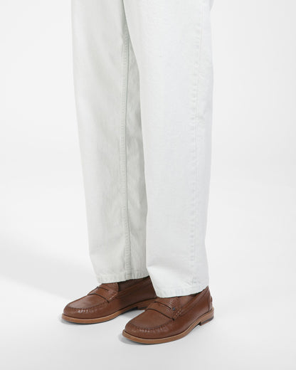Ron Leather Moccasins In Brown