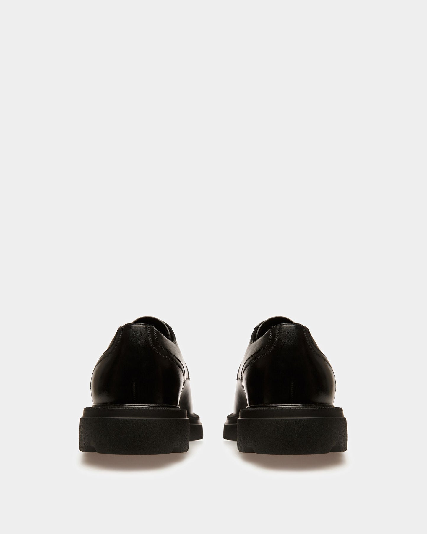 Zelik Leather Derby Shoes In Black