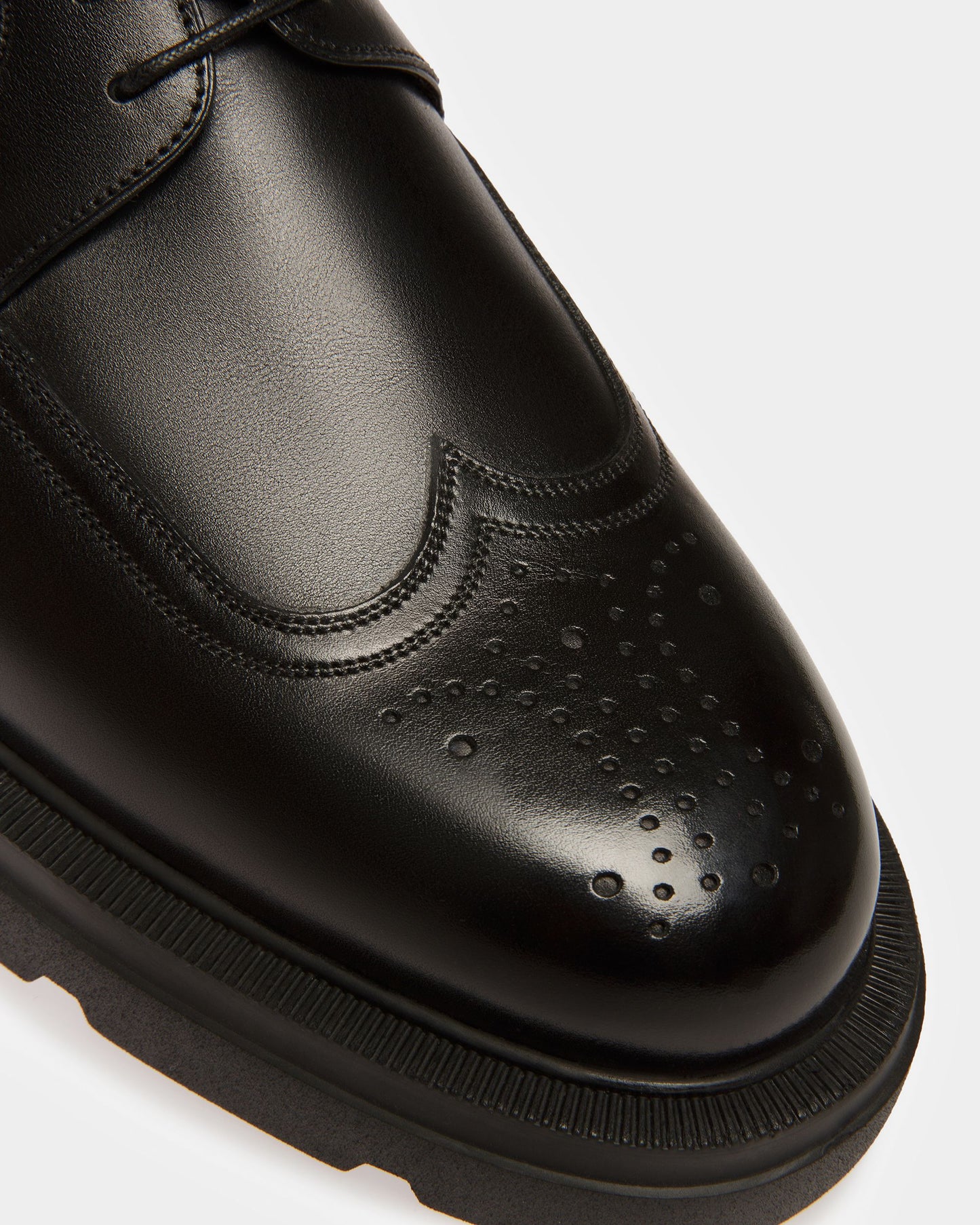 Zelik Leather Derby Shoes In Black