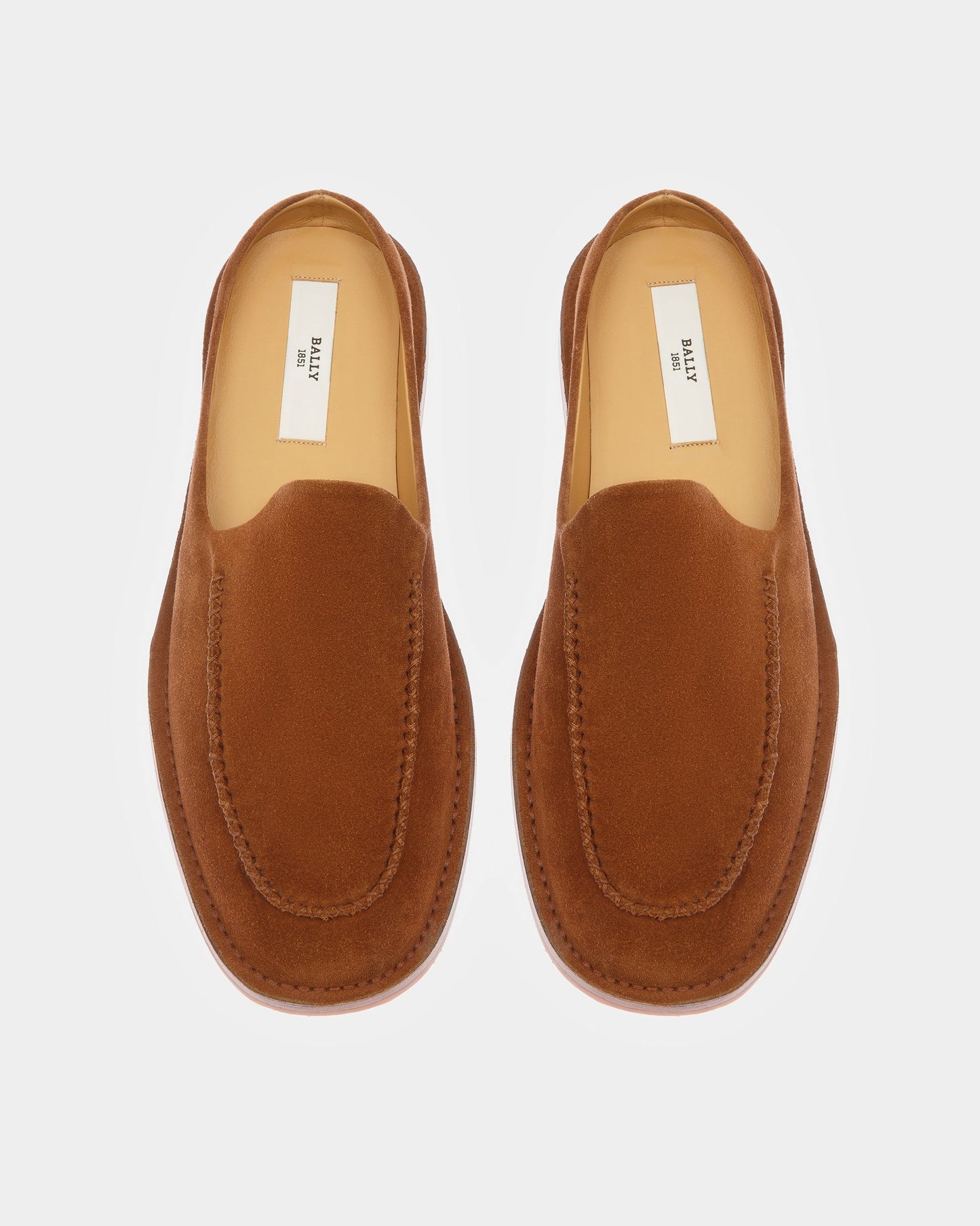Fosko Leather Slippers In Brown
