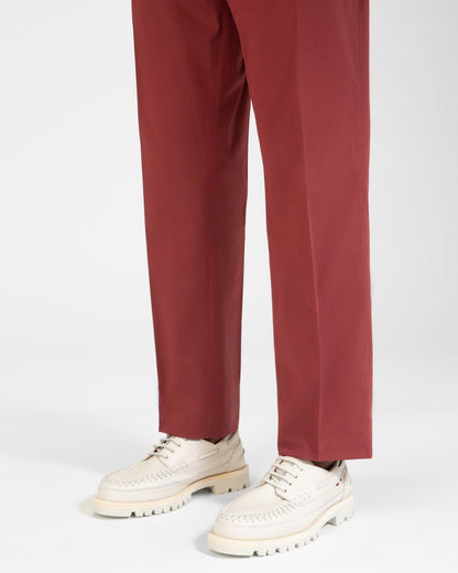 Trendal Leather Moccasins In White