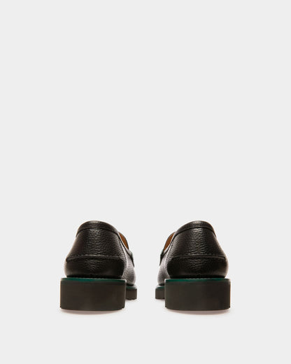 Noah Leather Loafers In Black & Green