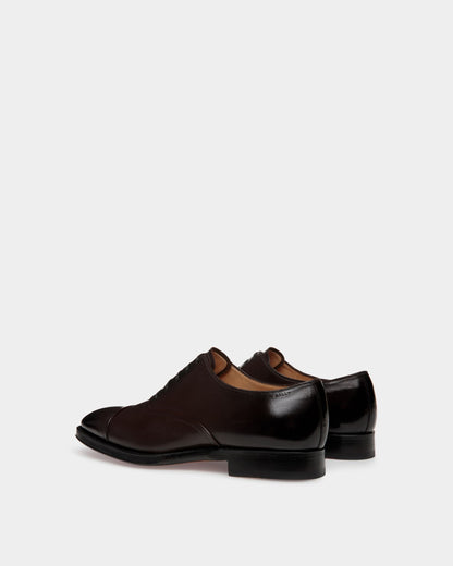 Selby | Men's Oxford Shoes | Brown Leather | Bally | Still Life 3/4 Back