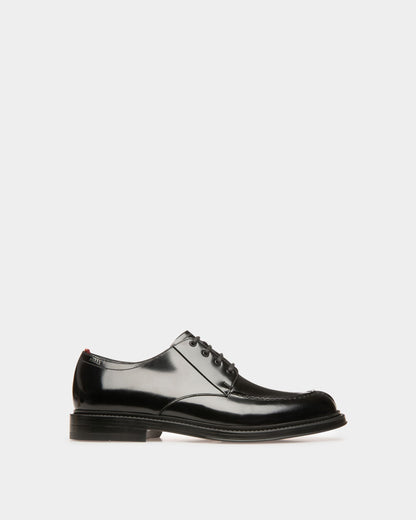 Nievro Leather Derbies In Black
